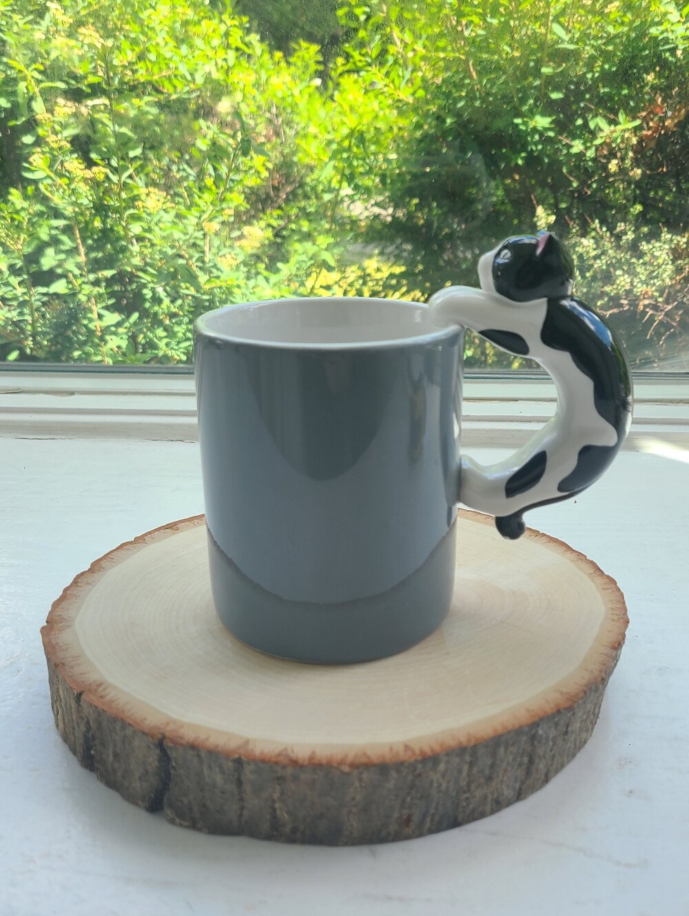 🐈‍⬛️ Vintage 1989 Hallmark 3D Cat Handle Ceramic Mug